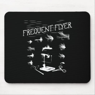 Fly Fishing Tying Funny Fisherman Christmas Father Mouse Pad