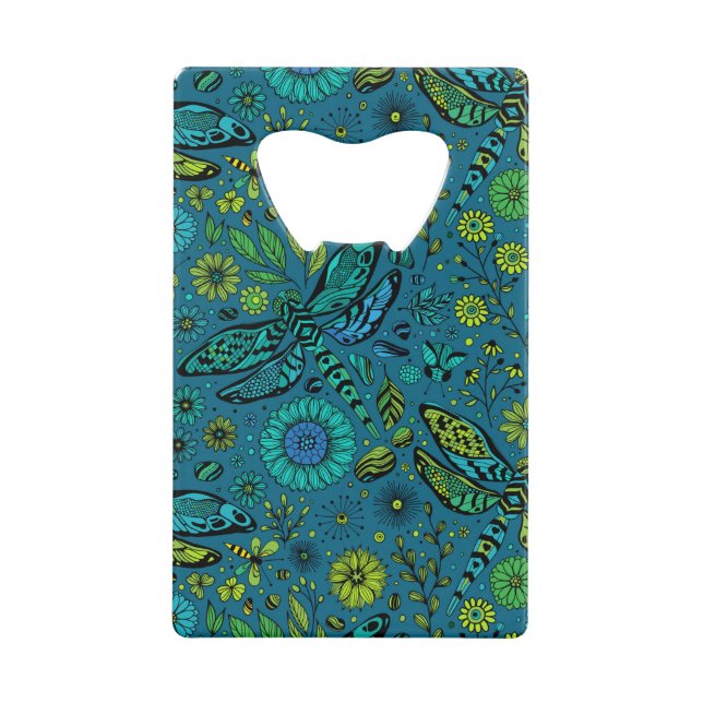 Fly, fly dragonfly on blue (Front)