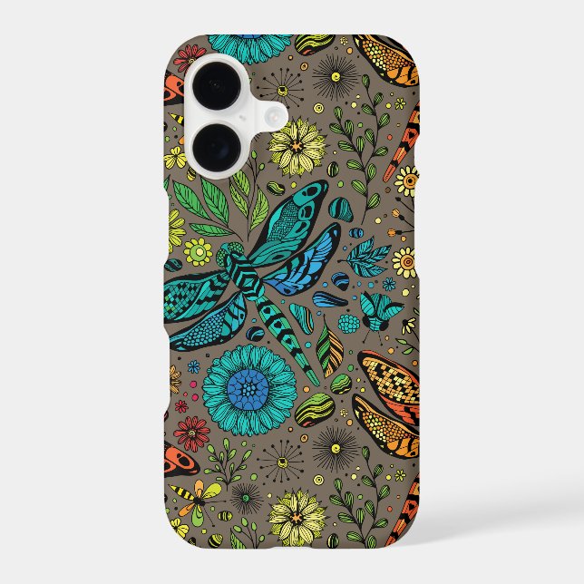 Fly, fly dragonfly on brown (Back)