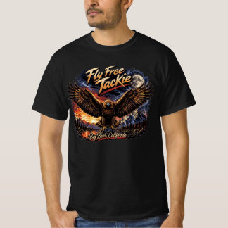 Fly Free Jackie Big Bear Eagle Mountain Art T-Shirt