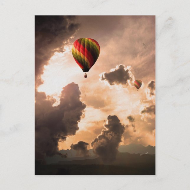 Fly Free My Hot Air Balloon – The Journey Edition Postcard (Front)