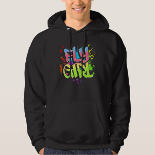 Fly Girl 80s 90s Old School Hip Hop Girls 2 Hoodie
