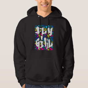 Fly Girl 80s 90s Retro Women Girls Hoodie