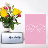 Fly Girl Aviator Sunglasses,Cute Pink Birthday