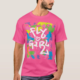 Fly Girl - Camo Old School Hip Hop Dancing Hiphop T-Shirt