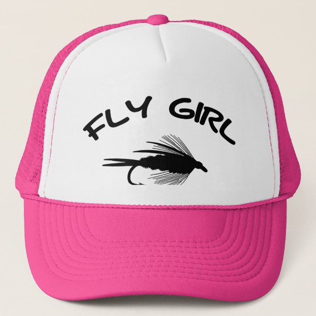 FLY GIRL FLY FISHING TRUCKER HAT (Front)