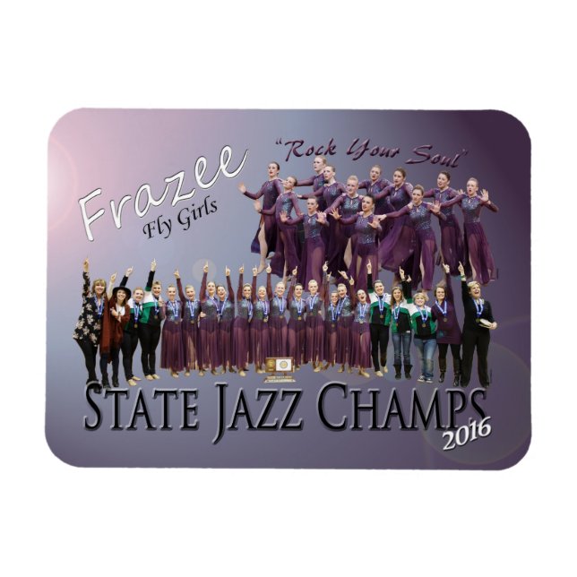 Fly Girls State Jazz Champions 3x4" photo magnet (Horizontal)