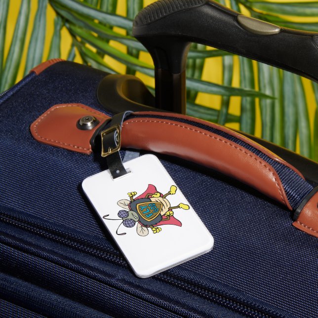 Fly God Superhero Fly Insect Character Luggage Tag (Front Insitu 1)