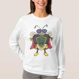 Fly God Superhero Fly Insect Character T-Shirt
