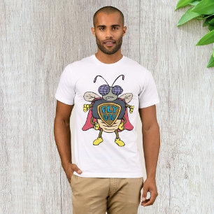 Fly God Superhero Fly Insect Character T-Shirt