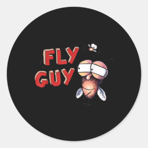 Fly Guy Kids Costume Tee Classic Round Sticker