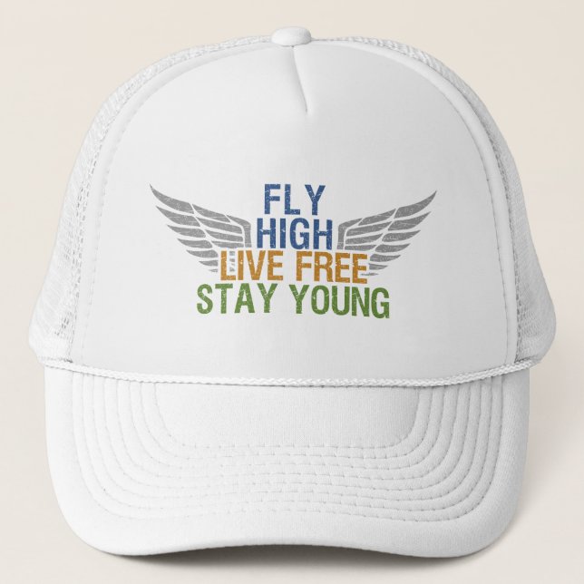 FLY HIGH custom hat – choose colour (Front)