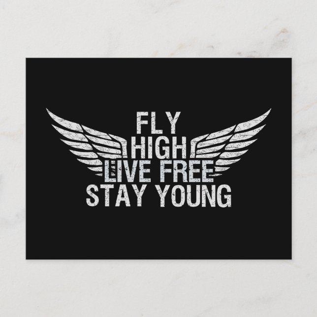FLY HIGH custom postcard (Front)