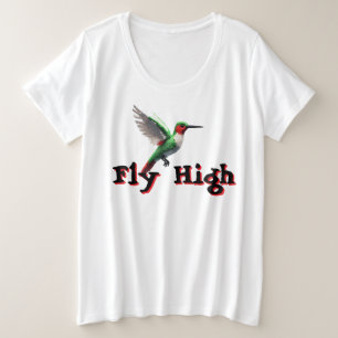 Fly High Hummingbird Plus Size T-Shirt