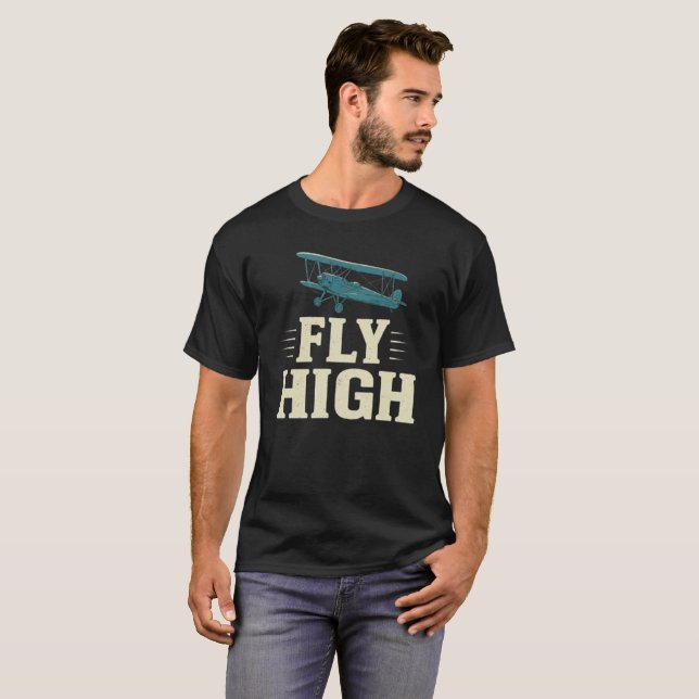 Fly_High_Sky's_the_Limit T-Shirt (Front Full)