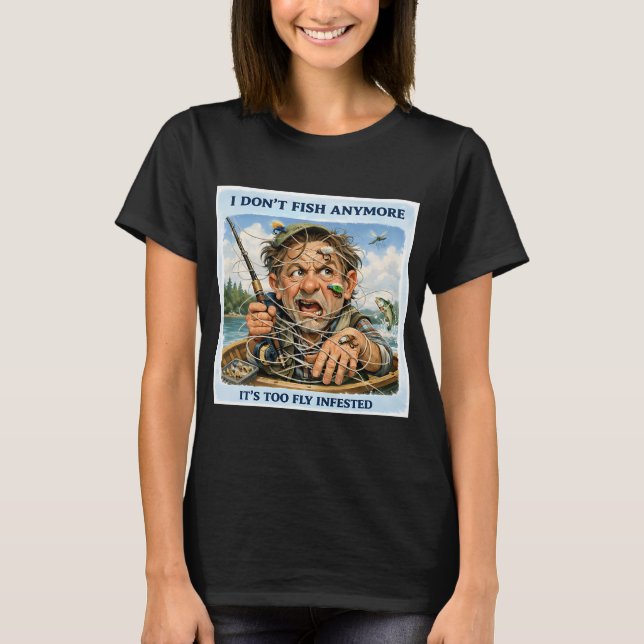 Fly Infested Fishing T-Shirt (Front)