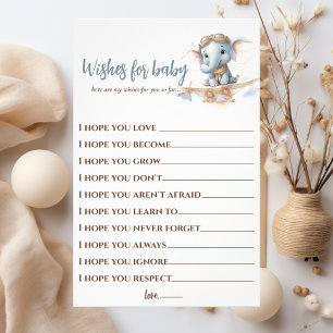 Fly into Adorable Bliss: Elephant Watercolor Baby  Flyer