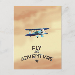 Fly Into Adventure Postcard