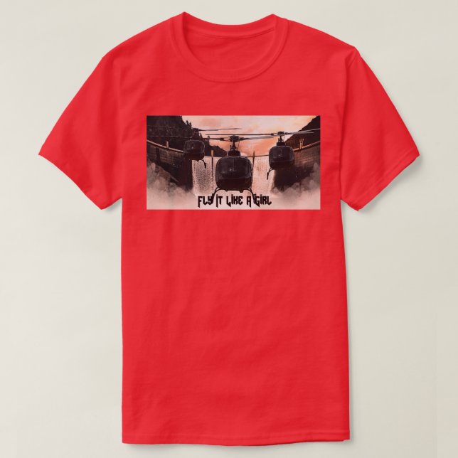 Fly it like a girl  T-Shirt (Design Front)