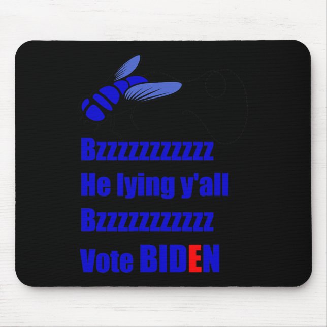 Fly Kamala Harris Mike Pence Debate Election 2020  Mouse Pad (Front)