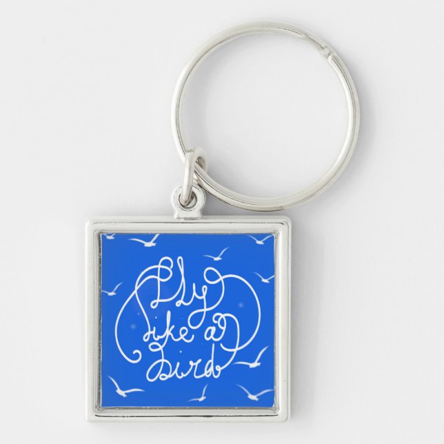 Fly Like A Bird Key Ring (Front)