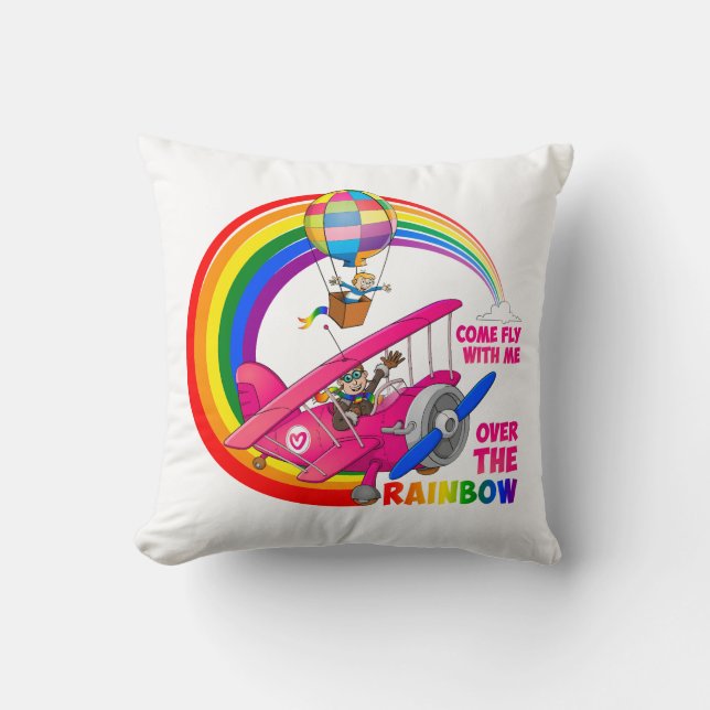 Fly me over the rainbow. cushion (Front)
