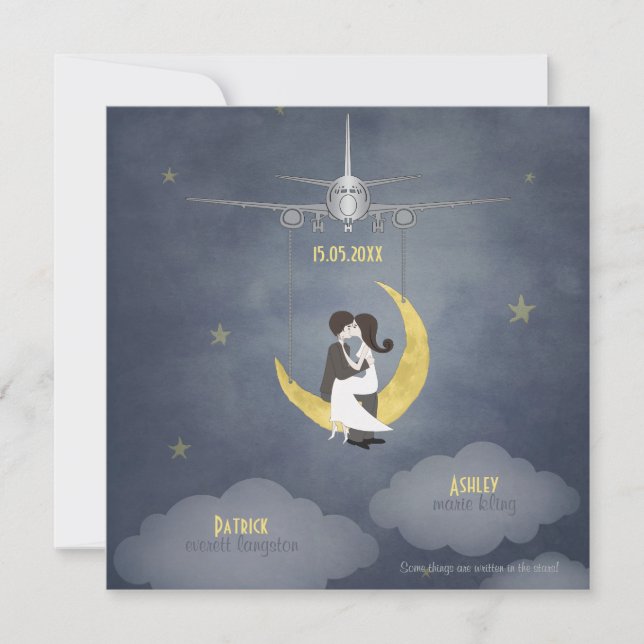 Fly Me to The Moon 2 Invitation (Front)