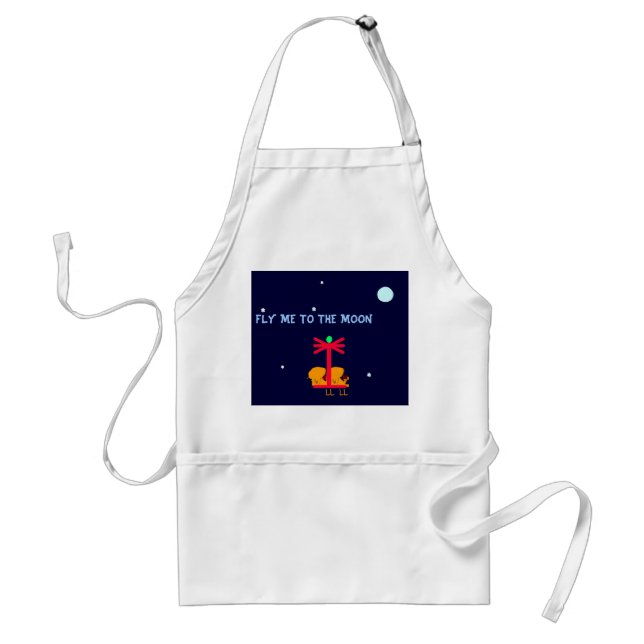 FLY ME TO THE MOON - APRON (Front)