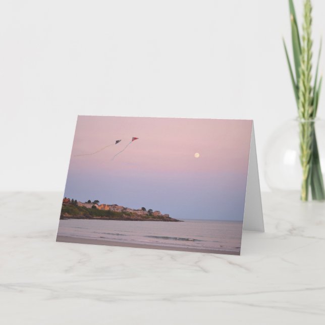 Fly Me to the Moon - Blank Greeting Card (Front)