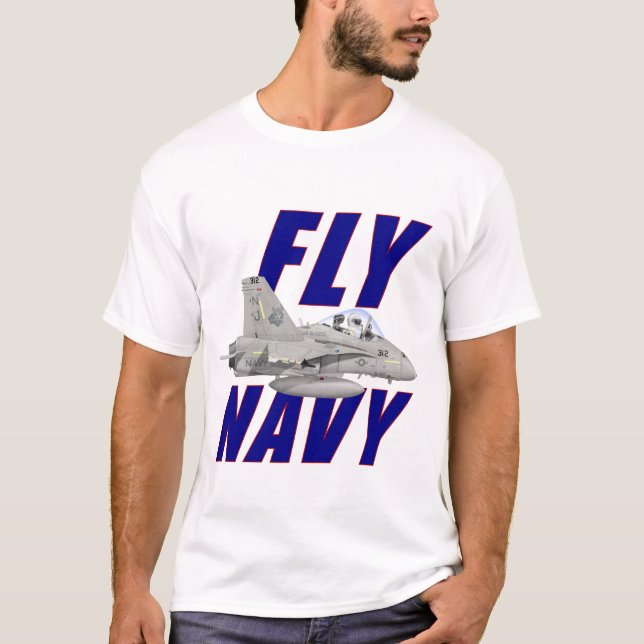 Fly Navy Tee Shirt (Front)