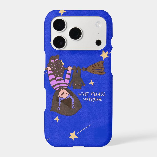 Fly On Over Cute Witch Halloween  (Back)