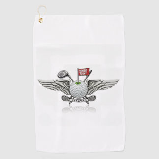 Fly right onto the green!! golf towel