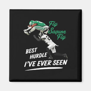 Fly Saquon Fly Best Hundle I've Ever Seen Eagles B Magnet