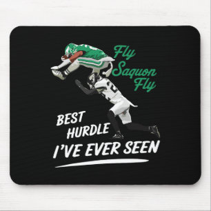 Fly Saquon Fly Best Hundle I've Ever Seen Eagles B Mouse Pad