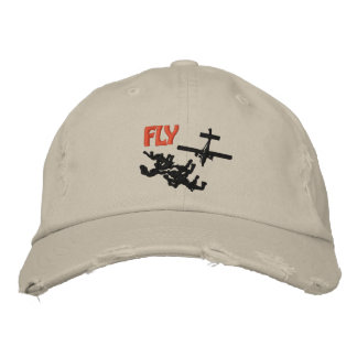 Fly Skydiving Embroidered Hat