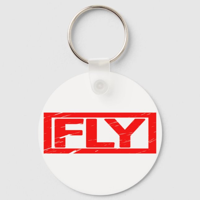 Fly Stamp Key Ring (Front)