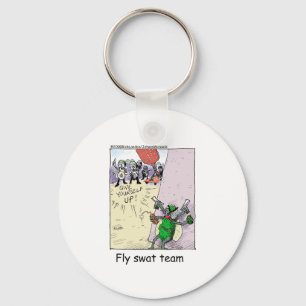 Fly Swat Team Funny Police Gifts & Collectibles Key Ring