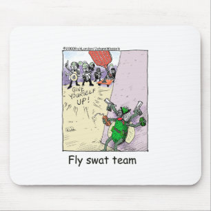 Fly Swat Team Funny Police Gifts & Collectibles Mouse Pad