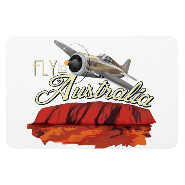 Fly To Australia Magnet (Horizontal)