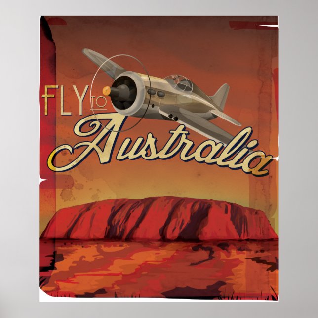 Fly To Australia Poster (Front)