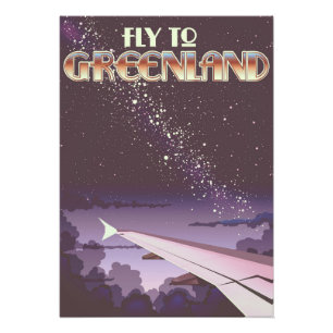 Fly To Greenland Photo Print