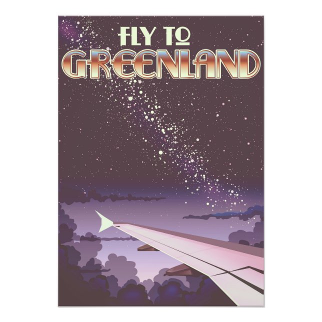 Fly To Greenland Photo Print (Front)