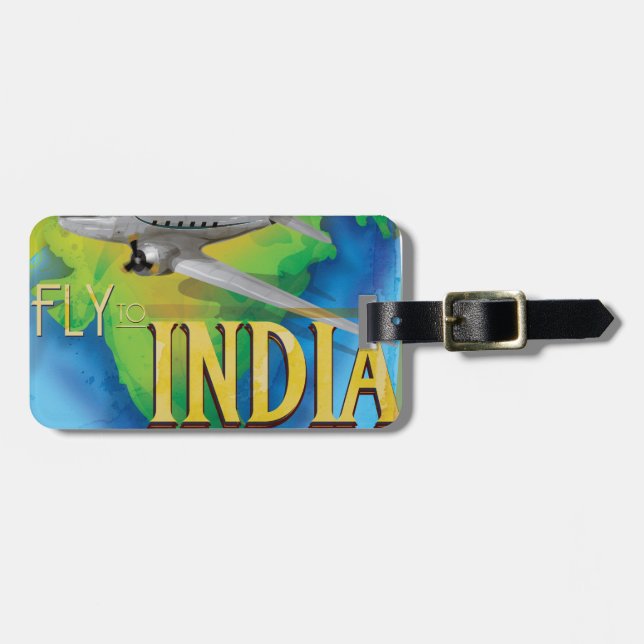 Fly To India Luggage Tag (Front Horizontal)