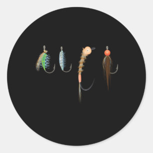 Fly Tying For Fly Fisher Fishing Gear Classic Round Sticker