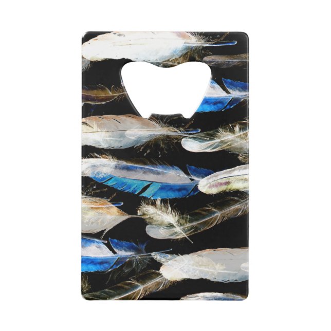 Fly Watercolor Feathers: Seamless Background (Front)