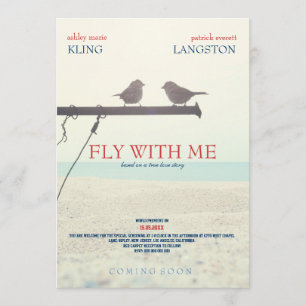 Fly with Me - Wedding Invitation