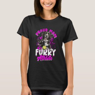 Flyball Border Collie Dog Proud Mum Of A Furry Ath T-Shirt