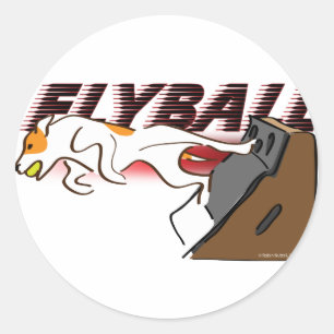 Flyball Boxturn Classic Round Sticker