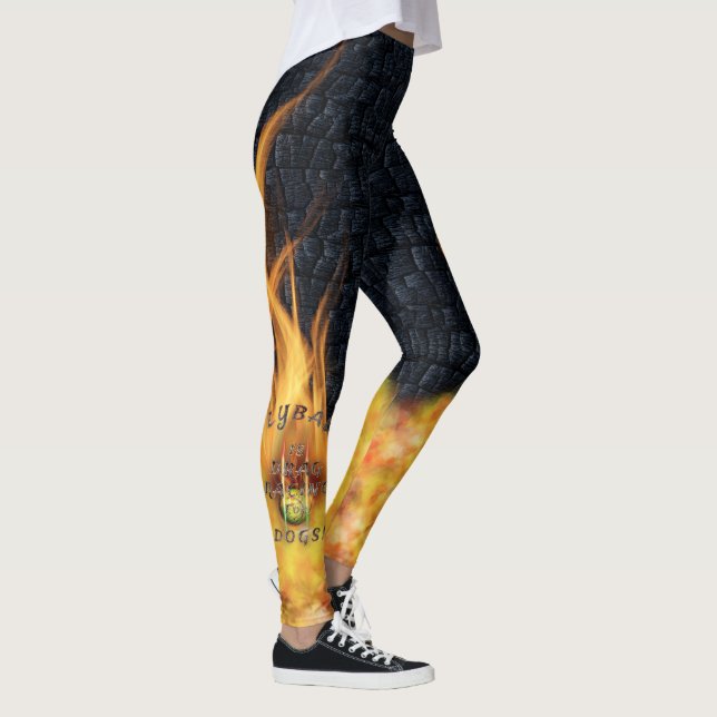 Flyball Flamz: Drag Racing for Dogs! Leggings (Right)