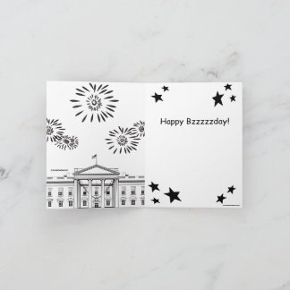 Flyden Harris 2020: Happy Bzzzday Card